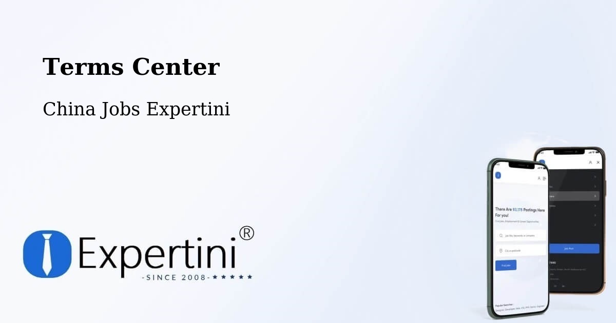 Terms of Service – Wenzhou - China Jobs Expertini